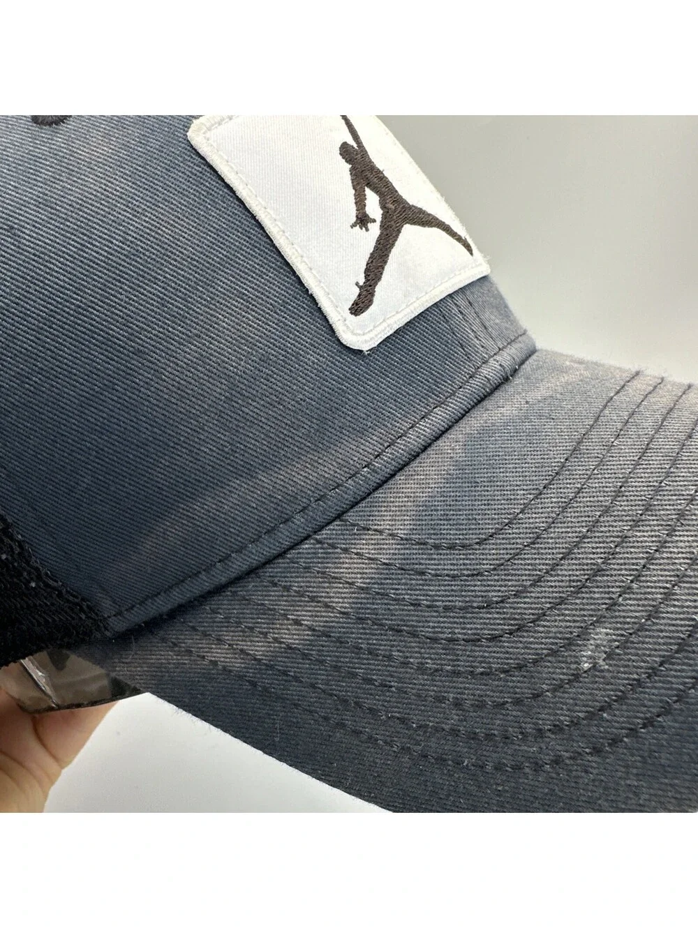 Jordan Rise Embroidered Patch Sweat Stains Trucker Hat Cap